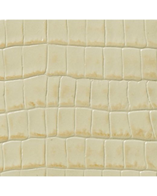 Aspinal Natural Croc-Embossed Leather Classic Wash Bag