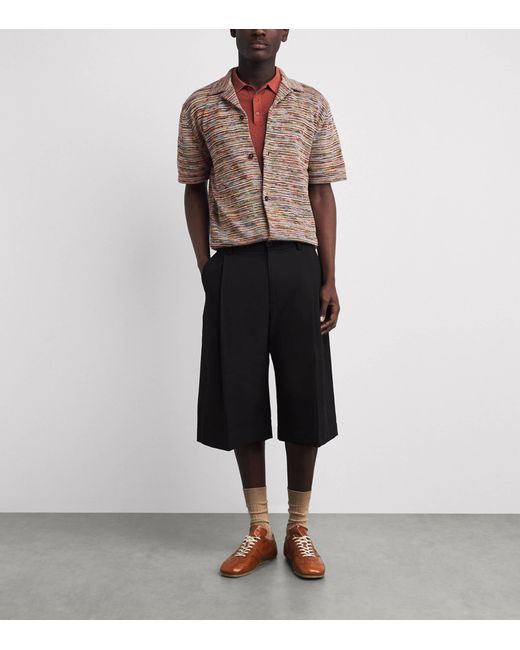 Paul Smith Brown Knitted Signature Stripe Shirt for men
