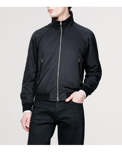 Tom Ford Black Technical Bomber Jacket for men