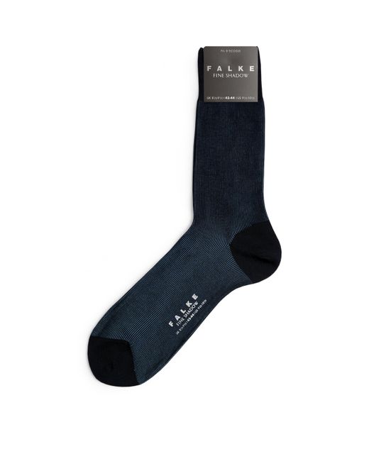 Falke Blue Fine Shadow Socks for men