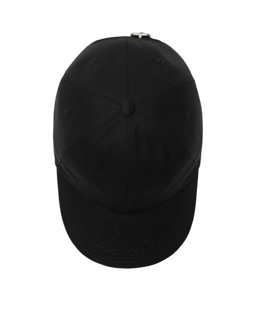 Burberry Black Cotton-blend Baseball Cap for men