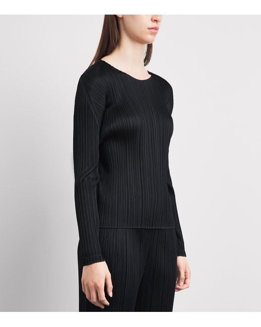 Pleats Please Issey Miyake Black Monthly Colors February Top