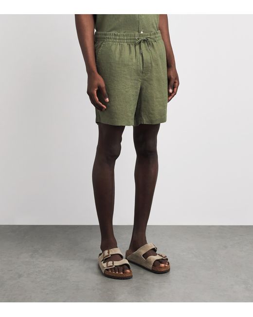 Polo Ralph Lauren Green Linen Prepster Shorts for men