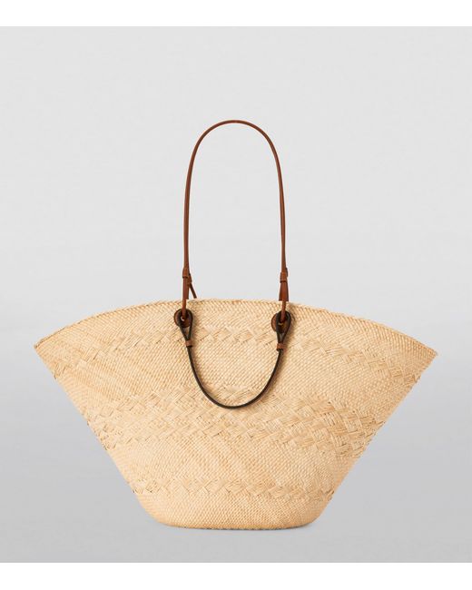 Loewe Natural X Paula's Ibiza Large Woven Anagram Basket Bag