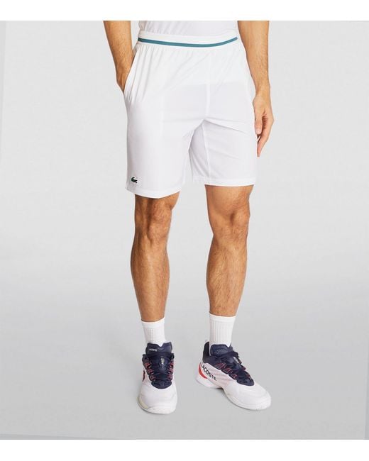 Lacoste White X Novak Djokovic Sportsuit Shorts for men