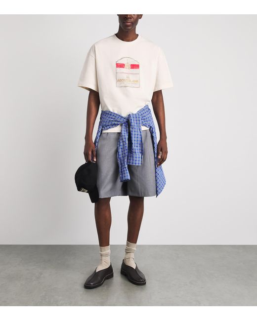 About Blank White Cotton Bottle T-Shirt for men