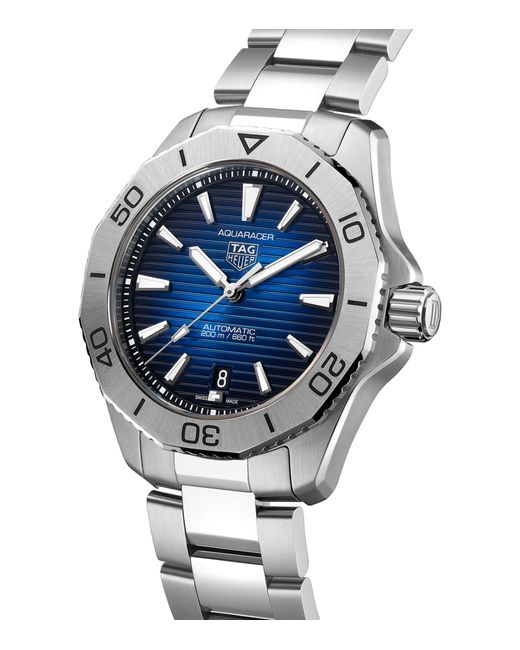 Tag Heuer Metallic Stainless Steel Aquaracer Watch 40mm for men