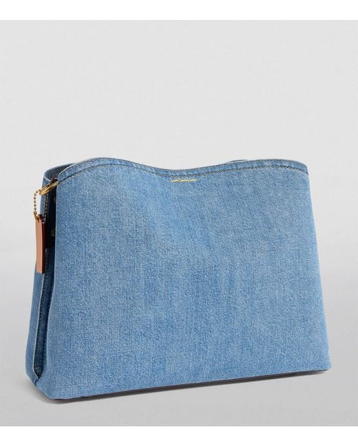COACH Blue Denim Willow Shoulder Bag