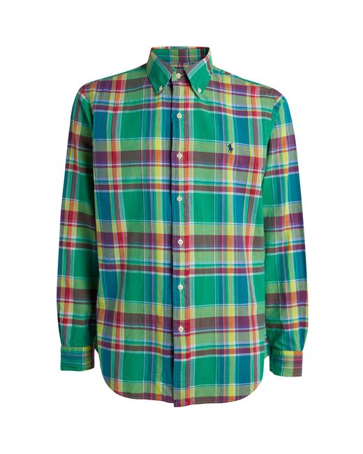 Polo Ralph Lauren Green Check Oxford Shirt for men