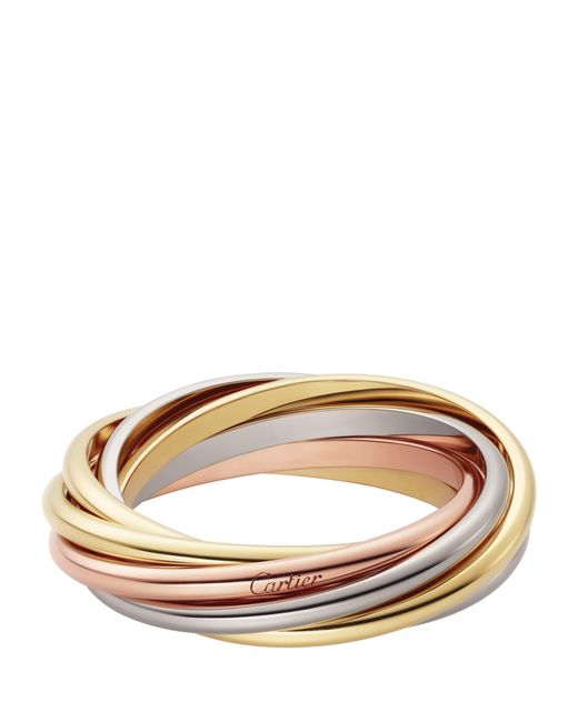 Cartier Brown And Rose Trinity Ring