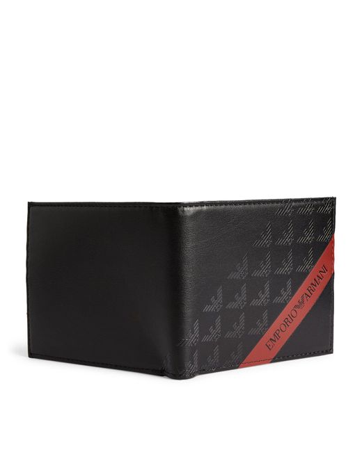 Emporio Armani Black Logo Bifold Card Holder for men
