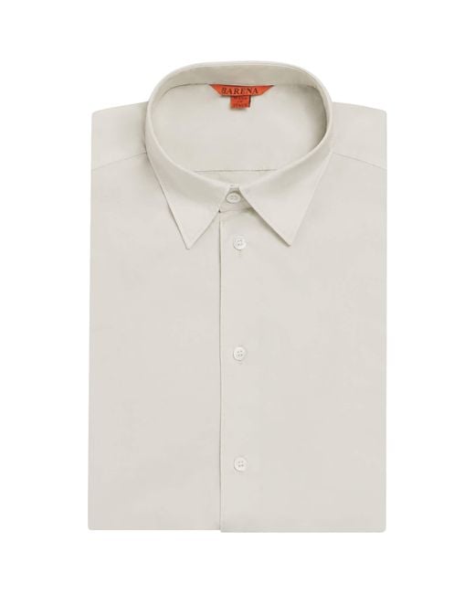 Barena White Cotton Shirt for men
