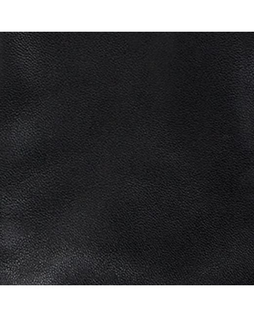 Dents Black Leather Cashmere-Lined Abercairney Gloves for men