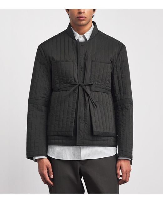 Craig Green Black Reversible Quilted Worker Jacket for men