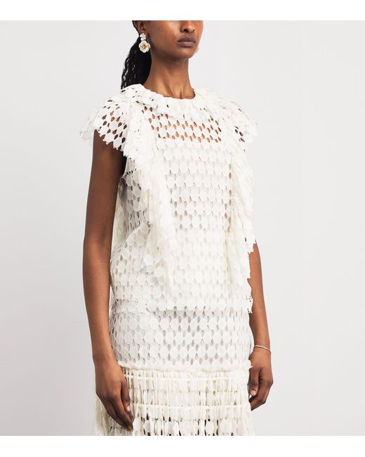 Ulla Johnson White Lace Daevy Blouse