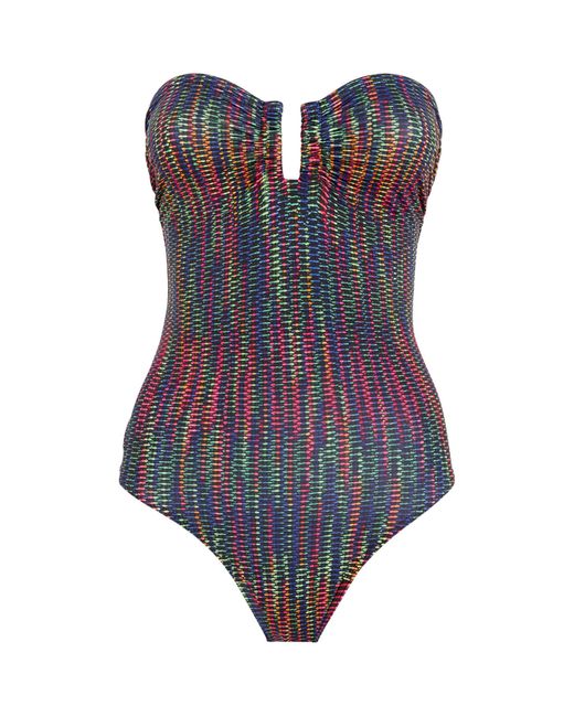 Eres Blue Strapless Halo Swimsuit