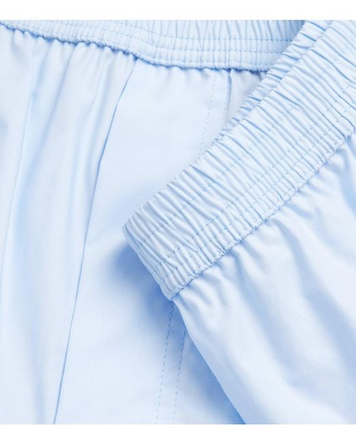 Tom Ford Blue Cotton Woven Boxers for men