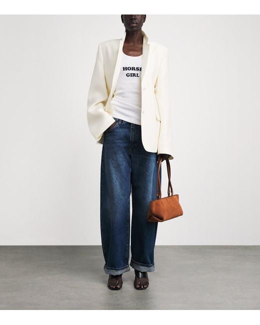 Stella McCartney White Horsegirl Tank Top