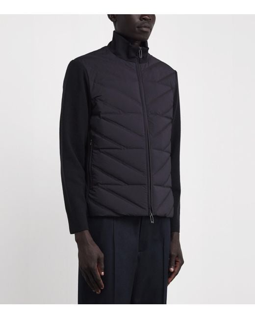 Emporio Armani Blue Travel Essentials Padded Jacket for men
