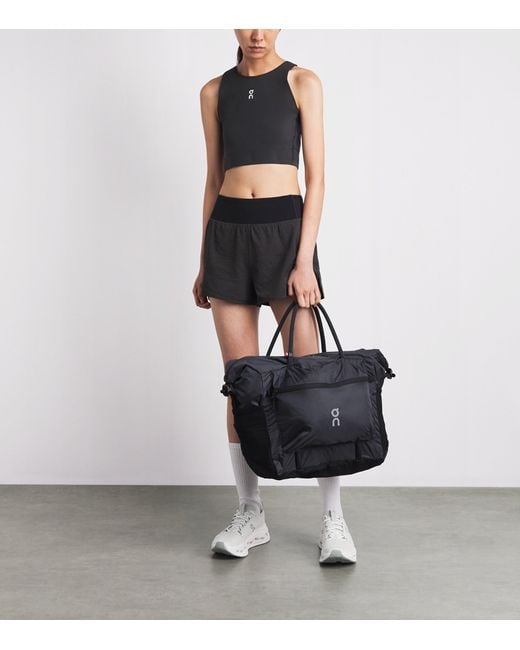 On Shoes Blue Court Cropped Tank Top