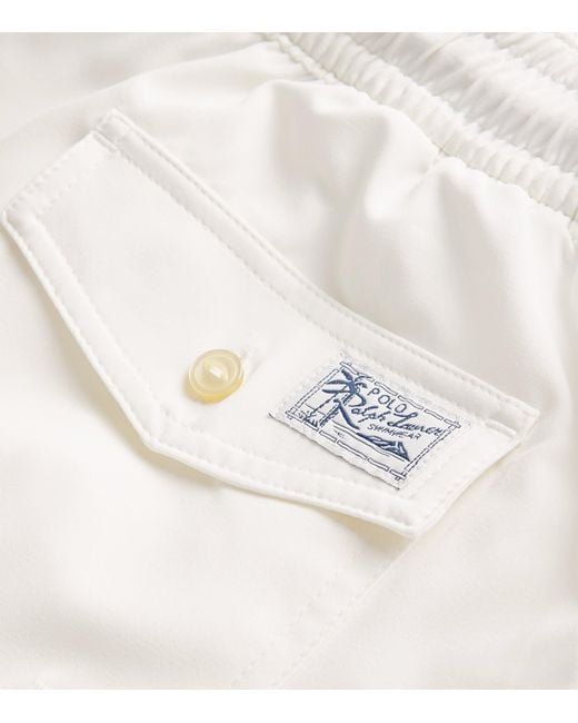 Polo Ralph Lauren White Traveller Swim Shorts for men