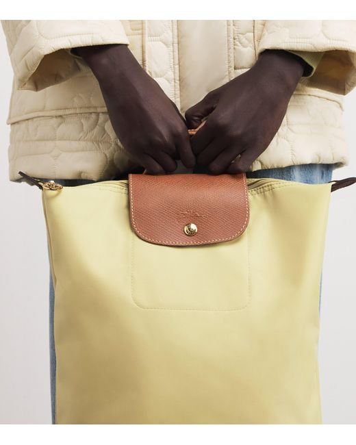Longchamp Yellow Medium Le Pliage Original Backpack