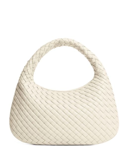 Bottega Veneta Natural Small Leather Veneta Shoulder Bag