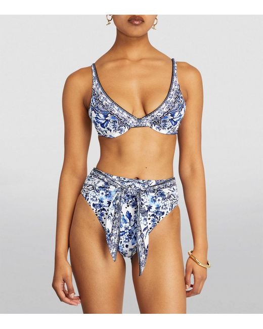 Camilla Blue Glaze And Graze Bikini Top