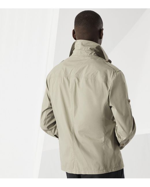Brunello Cucinelli Gray Cotton-Blend Water-Resistant Safari Jacket for men
