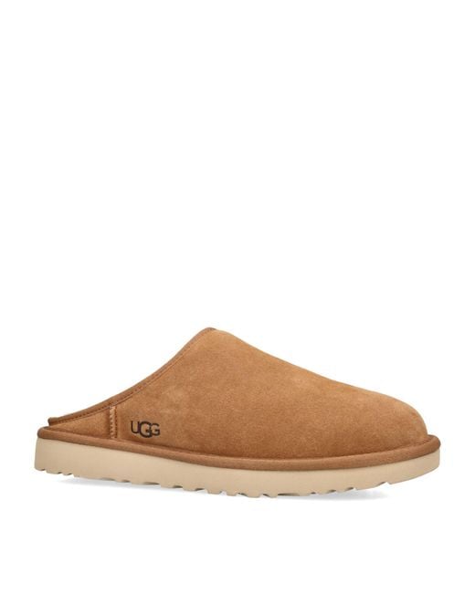 Ugg Brown Suede Classic Slippers for men