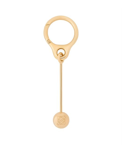 Loewe Metallic Bar Pebble Keyring