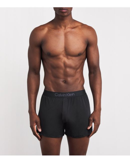 Calvin Klein Black Stretch-Modal Ultra Soft Slim Boxers for men