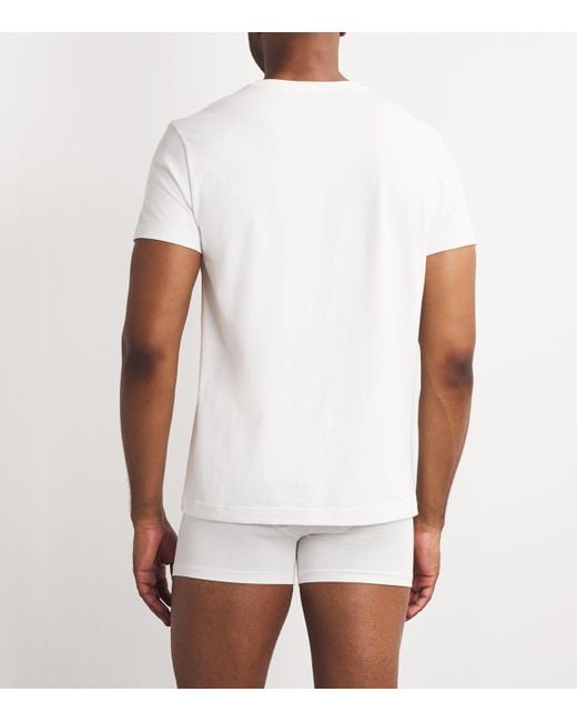 Skims White Cotton T-Shirt for men