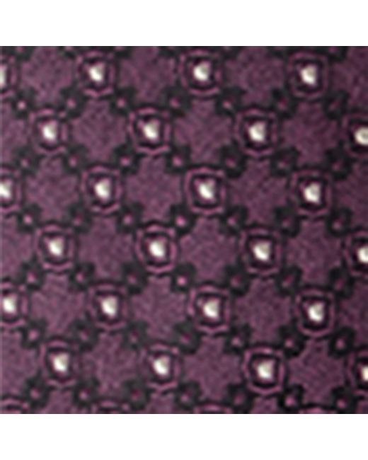 Brunello Cucinelli Purple Silk Jacquard Tie for men