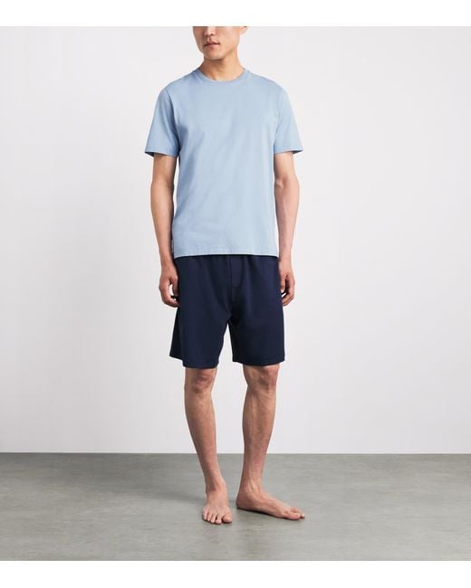 Harrods Blue Cotton T-Shirt for men