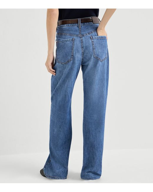 Brunello Cucinelli Blue Contemporary Loose Jeans