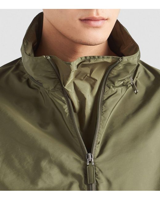 Prada Green Re-nylon Half-zip Jacket for men