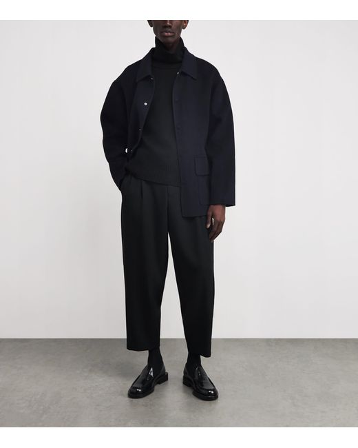 Officine Generale Blue Wool Vasco Jacket for men