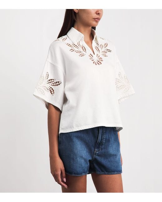 Rag & Bone White Lucy Denim Shirt