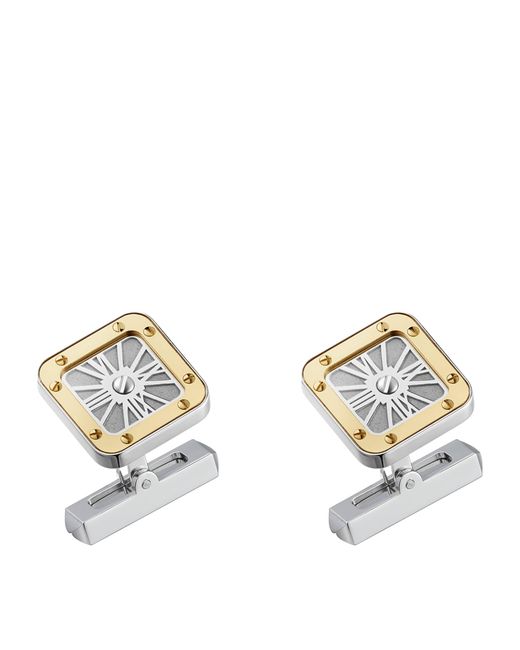 Cartier Metallic Sterling And Santos De Cufflinks for men