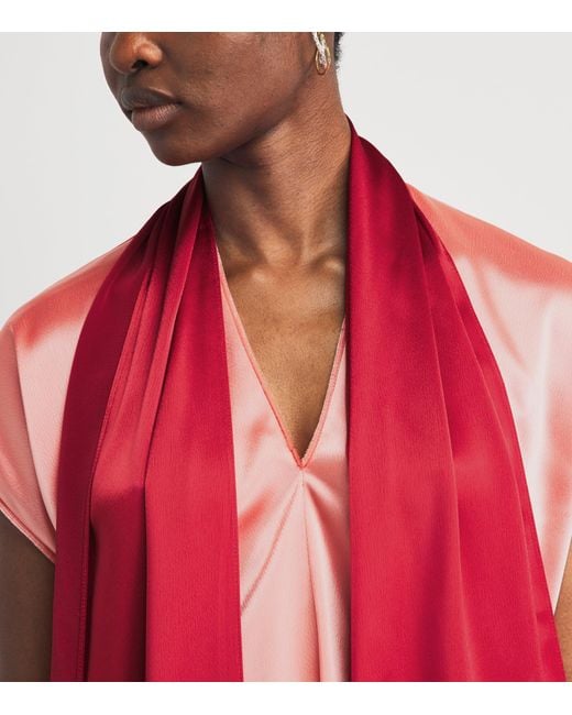 Roksanda Red Satin Nava Top