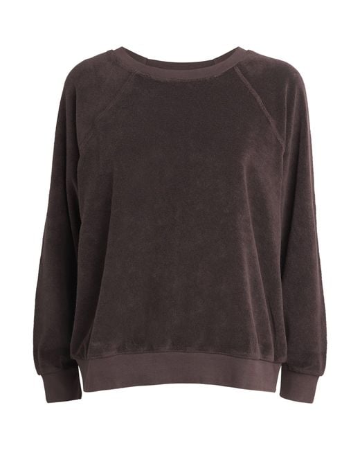 Suzie Kondi Brown Cotton-Blend Samos Sweatshirt