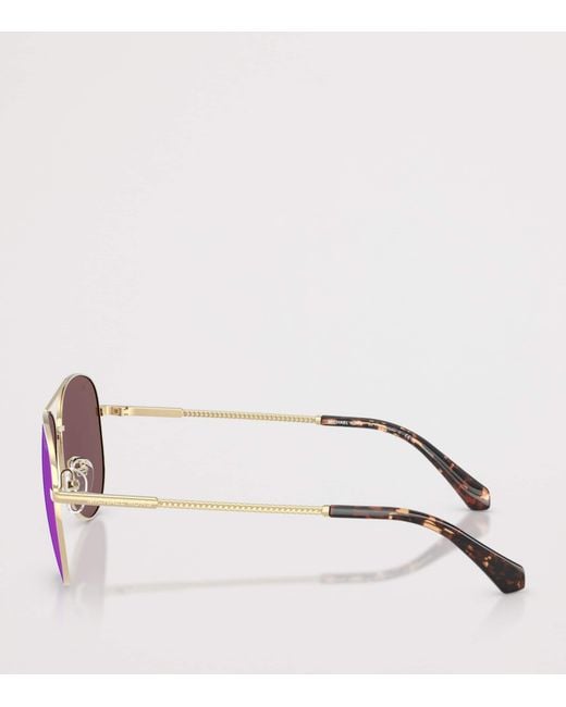 Michael Kors Green Perledo Pilot Sunglasses