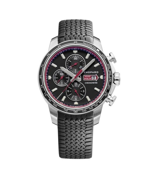 Chopard Gray Stainless Steel Mille Miglia Gts Chrono Watch 44mm for men