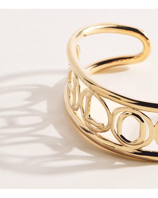 Chloé Metallic Script Cuff Bracelet