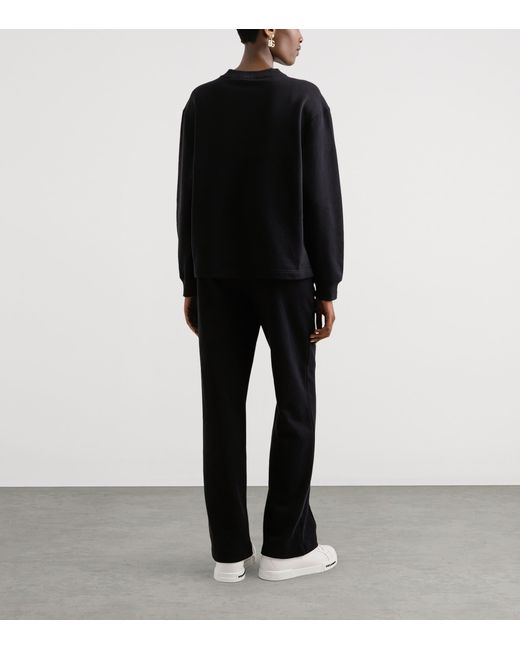 Dolce & Gabbana Black Cotton Logo Sweatpants