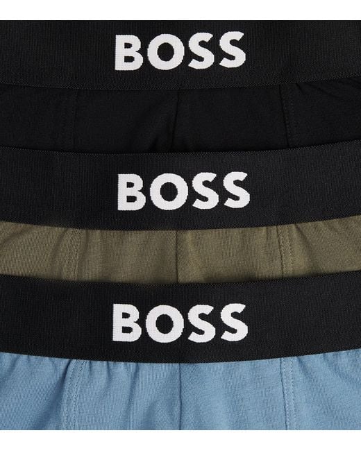 Boss Black Stretch-Cotton One Trunks for men