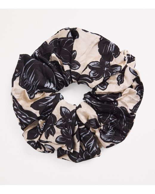 Sandro Black Bandana Print Scrunchie