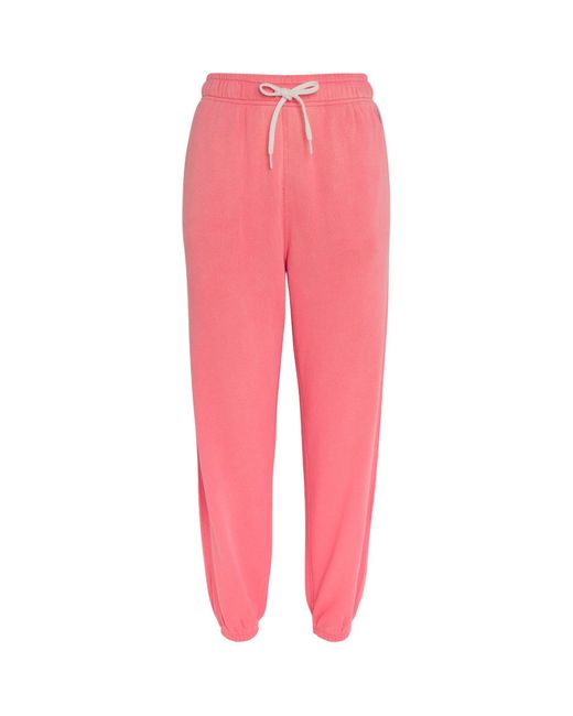 Polo Ralph Lauren Pink Cotton Polo Pony Sweatpants