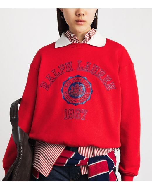 Polo Ralph Lauren Red Polo Crest Sweatshirt